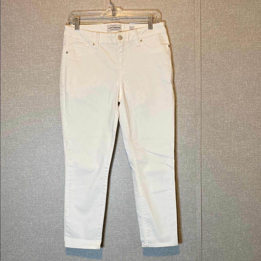 Lucky brand Women's White Lolita Cropped Jeans